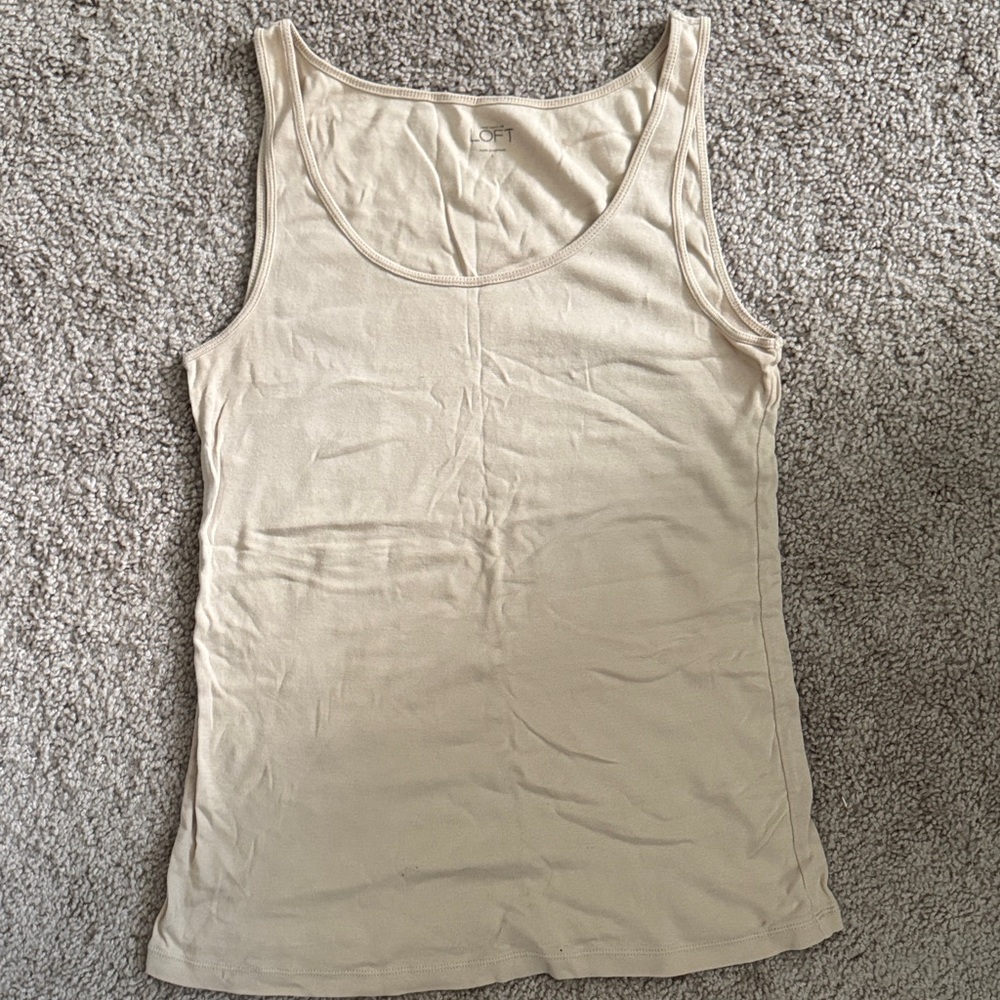 LOFT Beige Tank Top